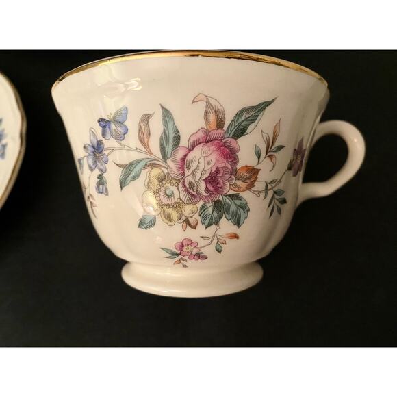 Set of 6 Edwin Knowles Winslow Teacups & Saucers - 1950s - Picture 6 of 9